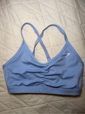 Gymshark RUCHED SPORTS BRA, Moonstone Blue SZ SM